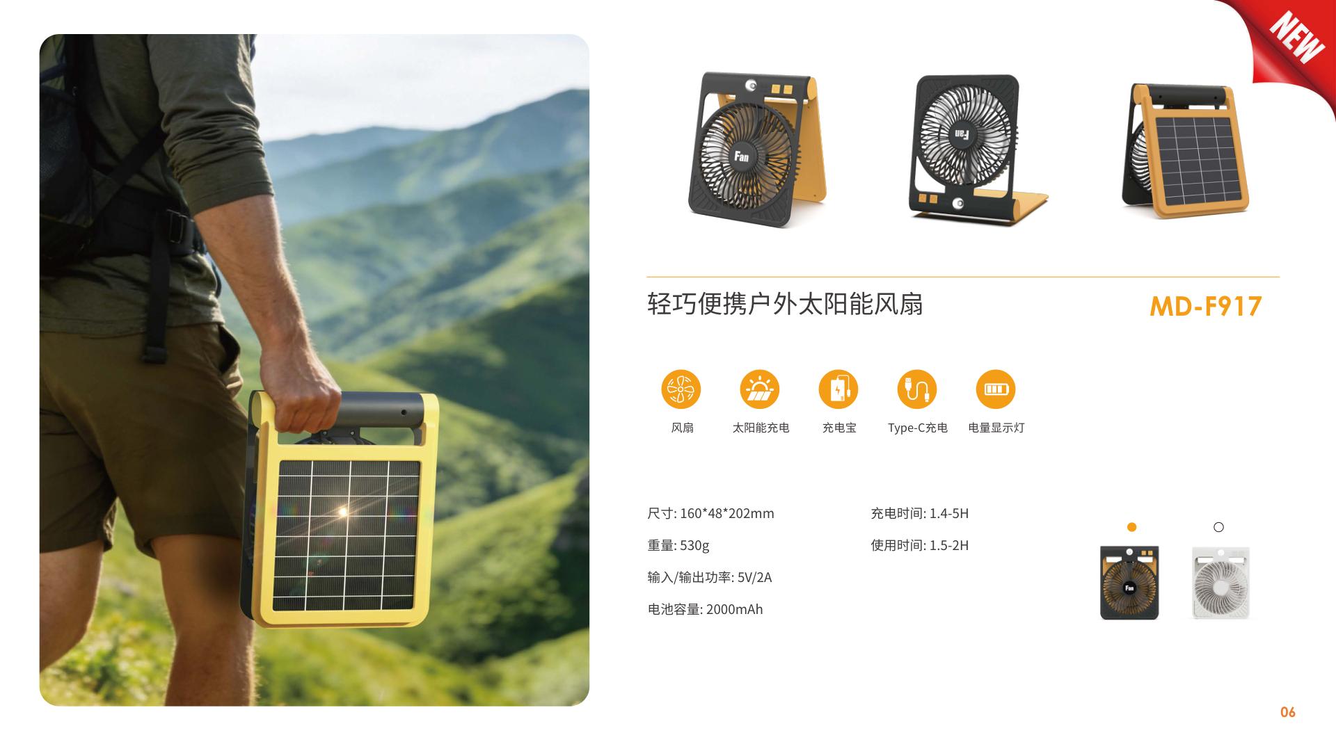 Compact Solar Fan