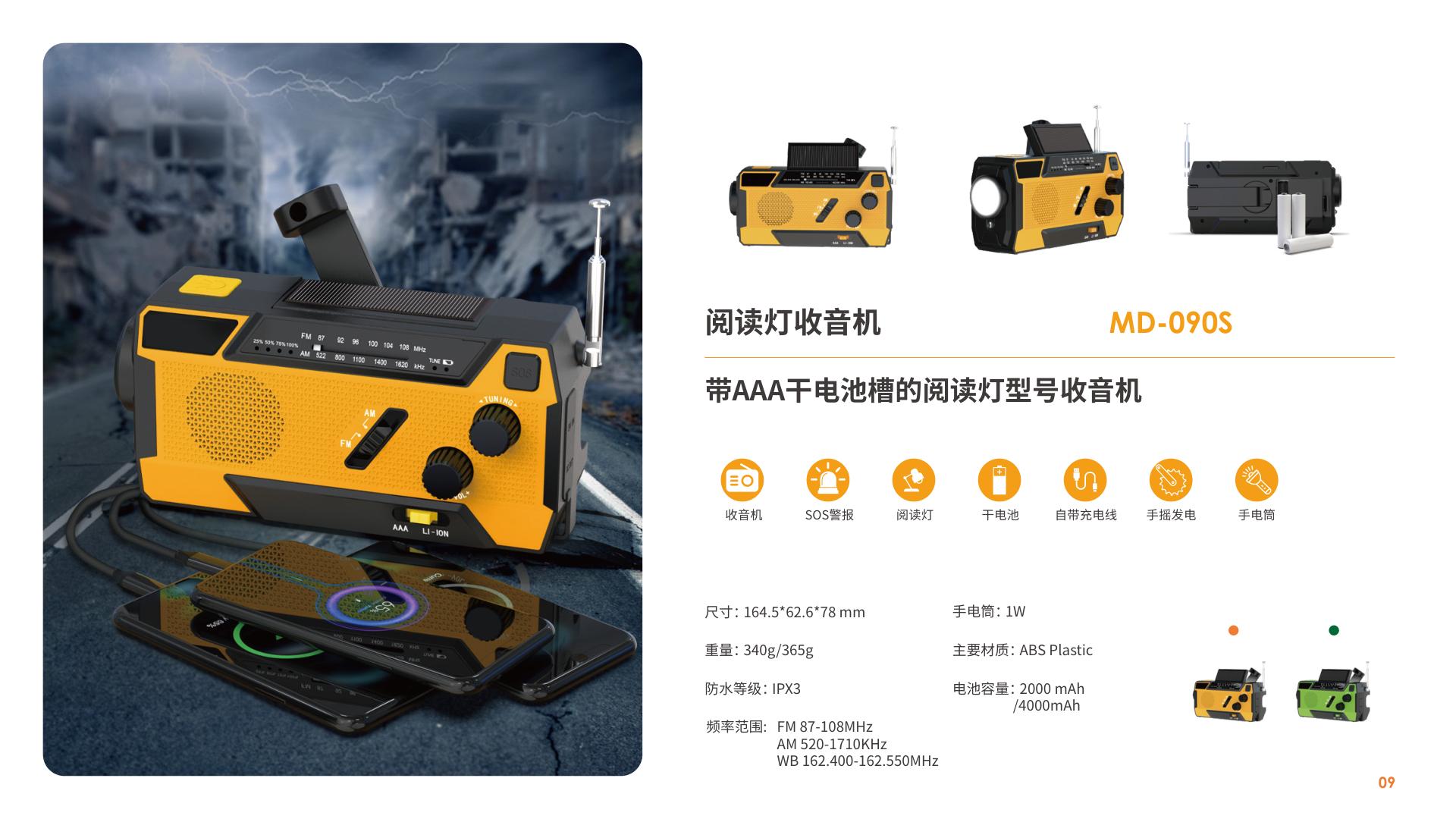 AAA Backup Reading Light Radio